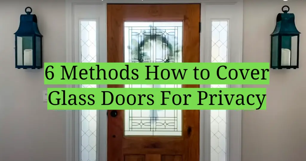 How to Cover Glass Doors for Privacy? Easy Guide HomeProfy