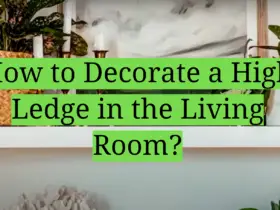 How to Decorate a High Ledge in the Living Room?