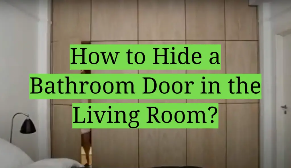 How to hide bathroom door in living room