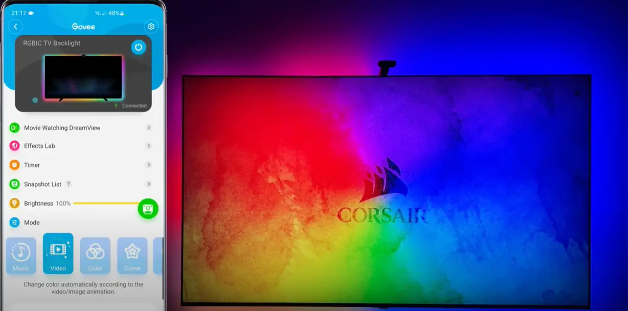 Govee Offers An Affordable TV Backlight Kit