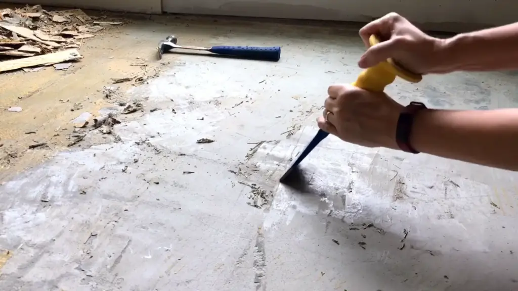 How to Remove Glued Down Wood Flooring From Subfloor or Concrete?