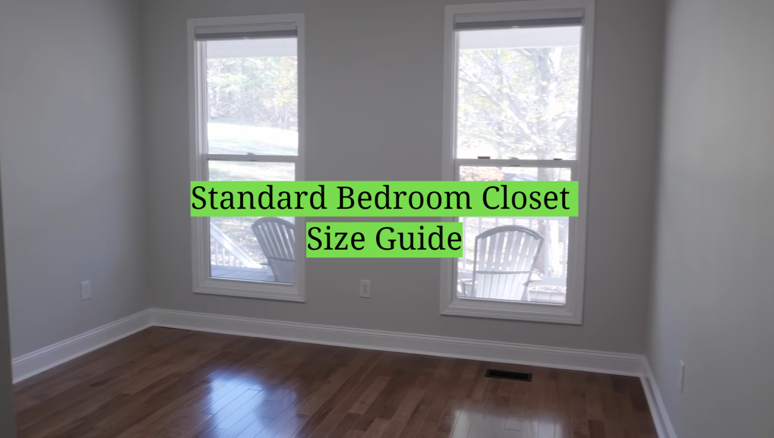 Standard Bedroom Closet Size Guide - HomeProfy