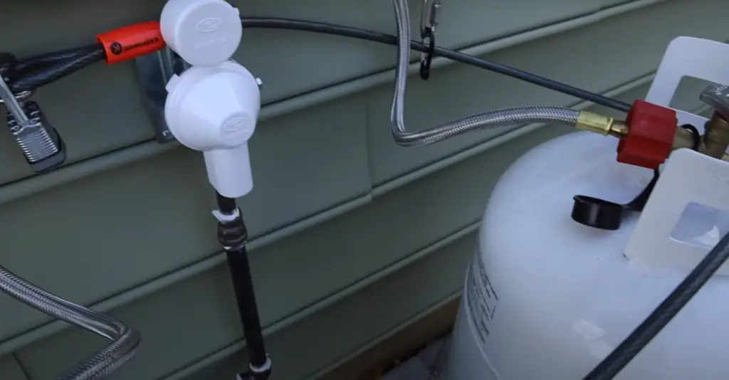 Where should you place your propane tank?