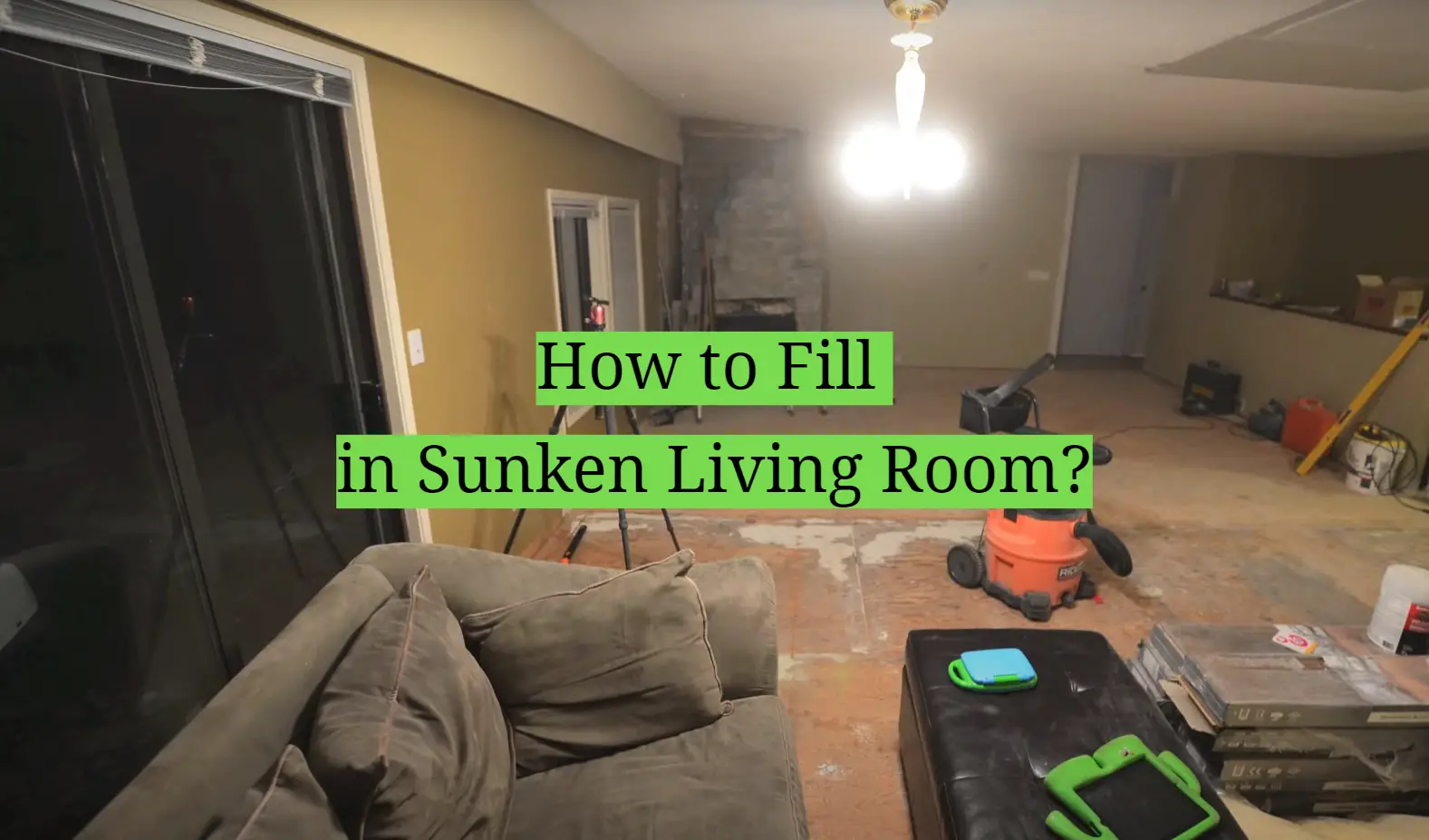 How to Fill in Sunken Living Room?