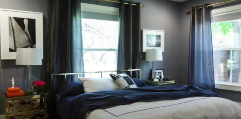 Navy Blue Headboard Bedroom Ideas - HomeProfy
