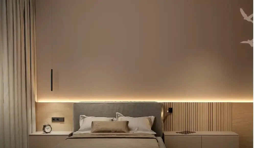 How do you plan lighting in a small bedroom?