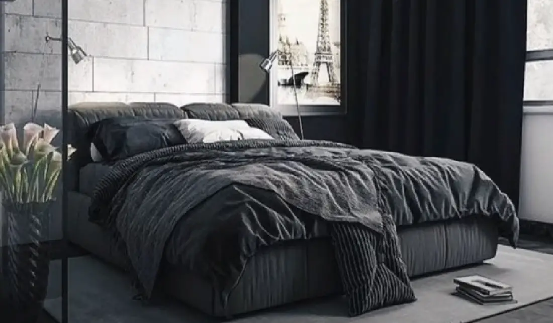Black and Gray Bedroom Ideas - HomeProfy