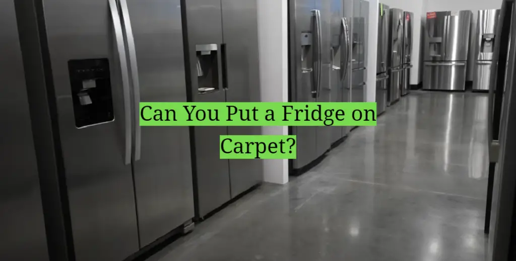 Can You Put a Fridge on Carpet? HomeProfy